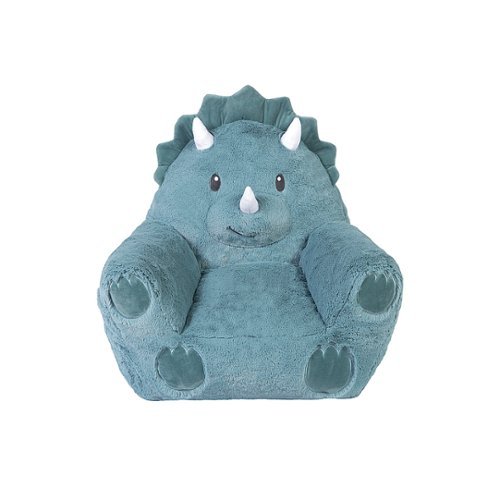 Toddler Plush Dinosaur Character Chair by Cuddo Buddies - Blue