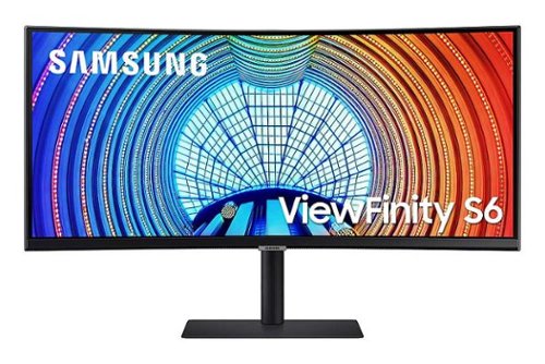 Photos - Monitor Samsung  ViewFinity S65UA 34" LED Curved Ultra-WQHD FreeSync  with 