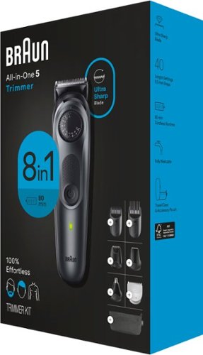 Braun Series 5 5470 All-In-One Style Kit, 8-in-1 Grooming Kit with Beard Trimmer & More - Black WORLDWIDE DELIVERY
