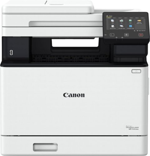  Canon - imageCLASS MF753Cdw Wireless Color All-In-One Laser Printer with Fax - White