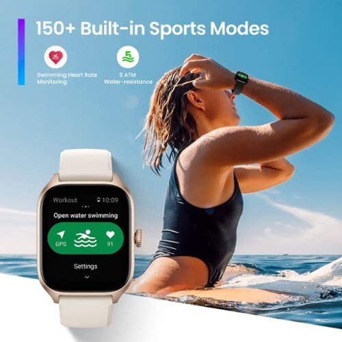 Amazfit  GTS 4 Smartwatch 44.45mm Aluminum Alloy - Black BUY IN CANADA