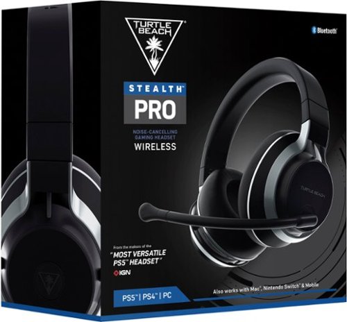 Turtle Beach Stealth Pro Multiplatform Wireless Noise-Cancelling Gaming Headset for PS5, PS4, PC, Mac & Mobile - Black BUY IN NEW ZEALAND