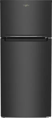 Front. Whirlpool - 16.3 Cu. Ft. Top-Freezer Refrigerator - Black.