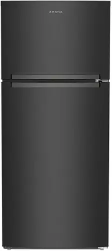 Front. Amana - 16.4 Cu. Ft. Top-Freezer Refrigerator - Black.