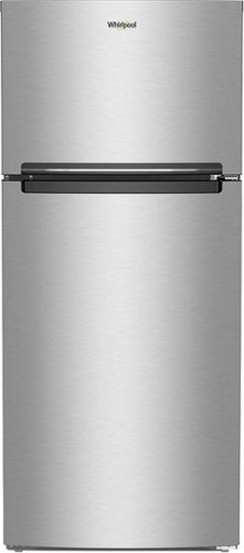 Photos - Fridge Whirlpool  16.3 Cu. Ft. Top-Freezer Refrigerator - Stainless Steel WRTX50 