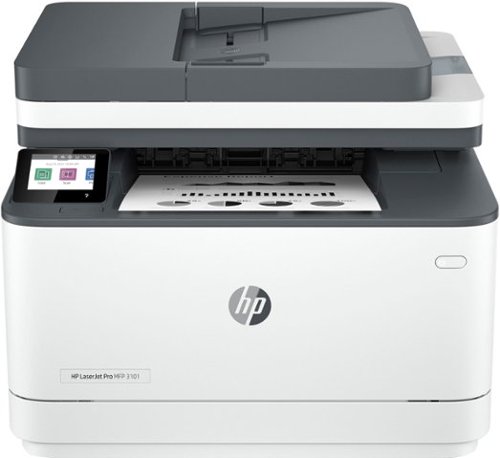 HP - LaserJet Pro MFP 3101fdw Wireless Black-and-White All-in-One Laser Printer - White