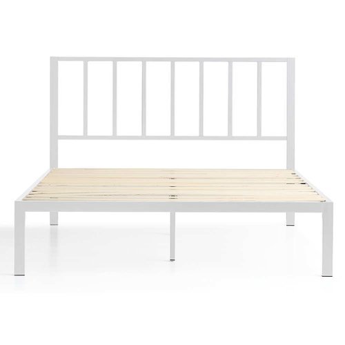

Brookside - Lori Queen Metal Bed with Headboard - White