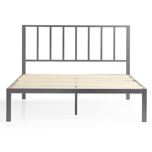 

Brookside - Lori Full Metal Bed with Headboard - Gray