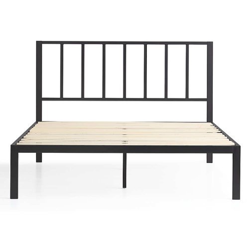 

Brookside - Lori Queen Metal Bed with Headboard - Black