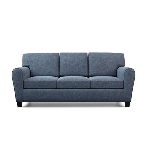 Image of Brookside - Abby 88" Upholstered Sofa - Navy Blue