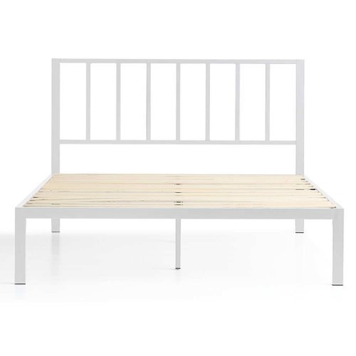 

Brookside - Lori Full Metal Bed with Headboard - White