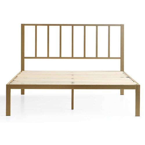 

Brookside - Lori Full Metal Bed with Headboard - Gold