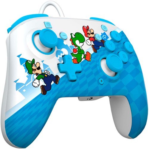 PDP REMATCH Enhanced Wired Controller for Nintendo Switch, Nintendo Switch Lite, & Nintendo Switch - OLED Model - Mario Escape WORLDWIDE DELIVERY