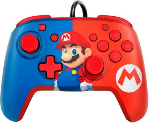 PDP - REMATCH Wired Controller: Power Pose Mario for Nintendo Switch, Nintendo Switch - OLED Model