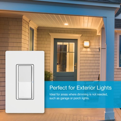 Lutron Claro Smart Switch for Caséta, On/Off Control of Lights/Fans, 5-Amp/Neutral Wire Required - White SHOP ONLINE