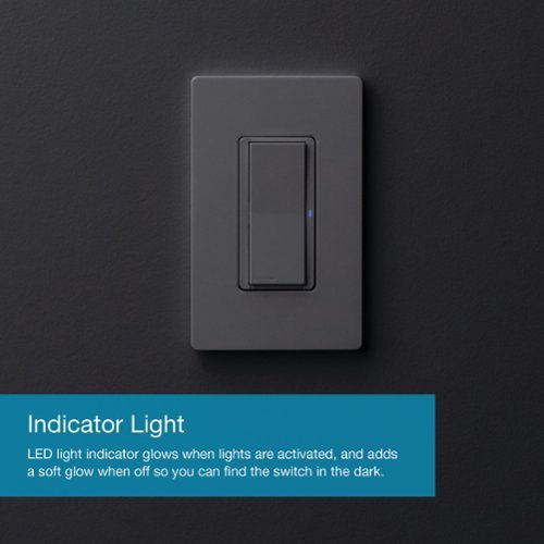 Lutron Claro Smart Switch for Caséta, On/Off Control of Lights/Fans, 5-Amp/Neutral Wire Required - White BUY IN EUROPE