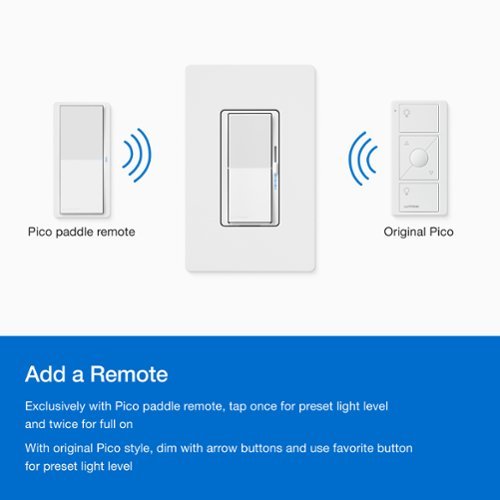 Lutron Diva Smart Dimmer Switch - White BUY IN EUROPE