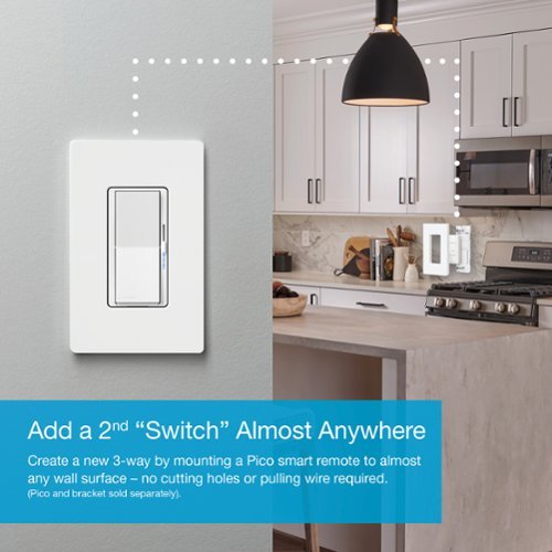 Lutron Diva Smart Dimmer Switch - White BUY IN UAE