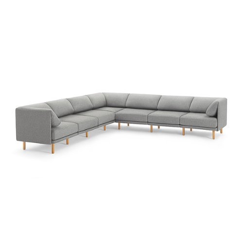 

Burrow - Contemporary Range 7-Seat Sectional - Stone Gray