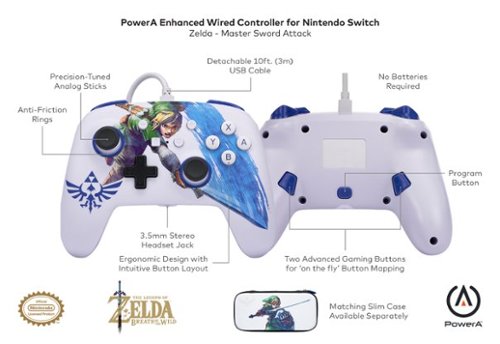 PowerA Enhanced Wired Controller for Nintendo Switch - Master Sword Attack BUY IN SINGAPORE