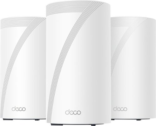 TP-Link - Deco BE85 BE22000 Tri-Band Mesh Wi-Fi 7 System (3-Pack) - White