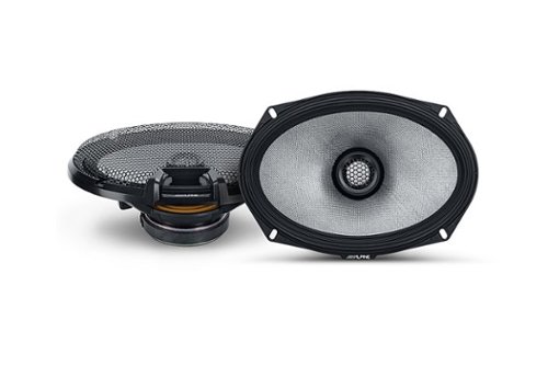 

Alpine - R-Series 6x9" 2-Way Hi-Resolution Coax Car Speakers with Glass Fiber Reinforced Cone (Pair) - Black