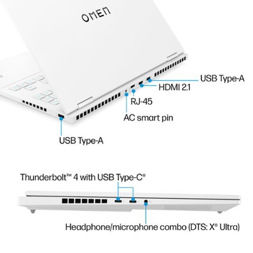 HP OMEN Transcend 16 240Hz Wide Quad XGA Gaming Laptop - Intel Core i9 - 16GB Memory - NVIDIA GeForce RTX 4070 - 1TB SSD - Ceramic White GLOBAL SHIPPING
