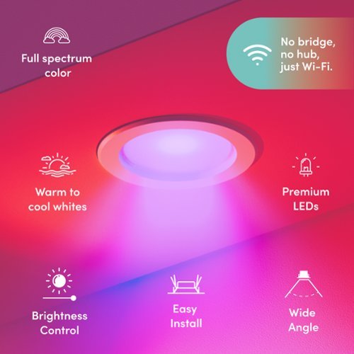 LIFX Color 5-6” E26 Retrofit 800 Lumen Dimmable Recessed Downlight 65W 1-Pack HOW TO BUY