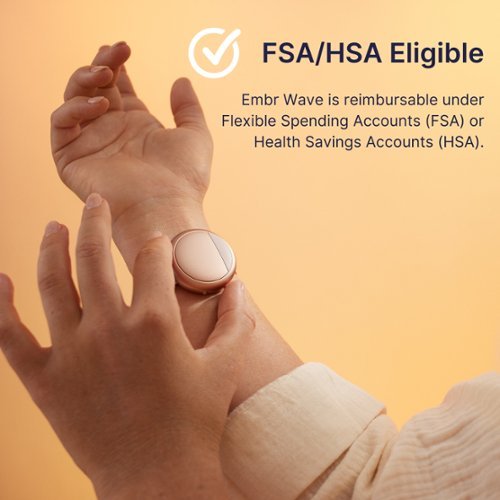 Embr Wave Cooling and Warming Wristband - Personalized Thermal Relief For Hot Flashes, Night Sweats, Sleep, Stress - Rose Gold BUY ONLINE