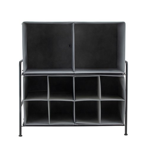 Image of Flipshelf - Closet 2 Shelf Wide - Black and Gray