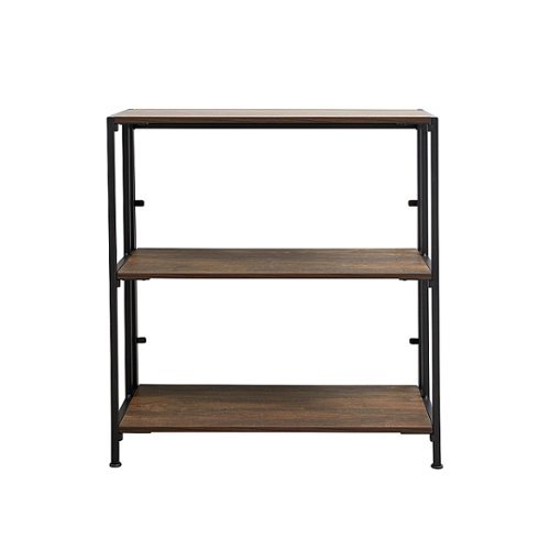 

Flipshelf - 3 Shelf Wide Bookcase - Brown