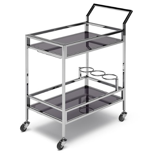 

Simpli Home - Watts 26 inch Bar Cart - Chrome