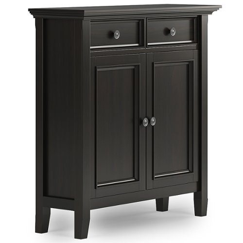 Simpli Home - Amherst Entryway Storage Cabinet - Hickory Brown