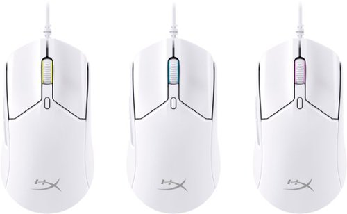HyperX Pulsefire Haste 2 Lightweight Wired Optical Gaming Mouse with RGB Lighting - Wired - White BUY IN DUBAI