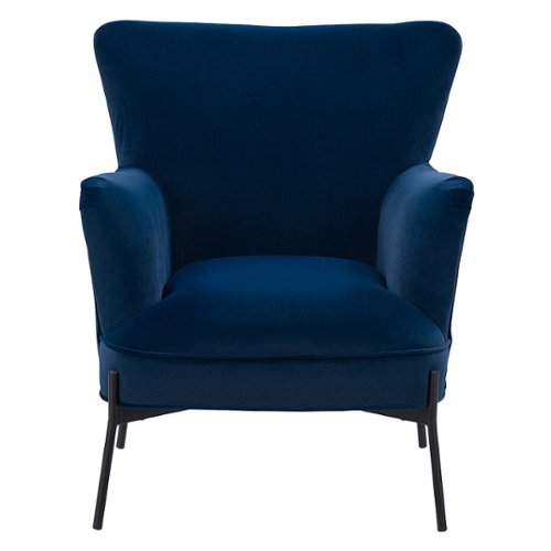 

CorLiving - Elwood Wingback Accent Chair - Blue