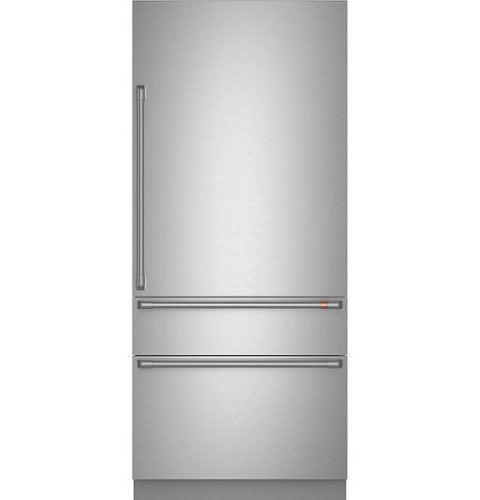 CafÃ© - 20.2 Cu. Ft.Built-In Refrigerator with Bottom Freezer and Wi-Fi - Stainless Steel Right Hinge Door