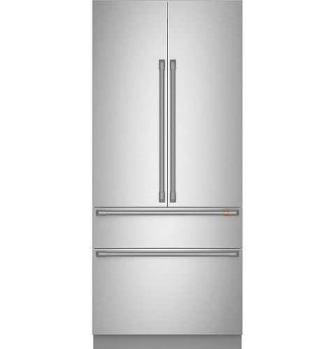 CafÃ© - 20.2 Cu. Ft.Built-In French Door Refrigerator with Bottom Freezer and Wi-Fi - Stainless Steel