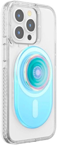 PopSockets MagSafe Pill-shape PopGrip Cell Phone Grip & Stand for Mobile Phones - Translucent Blue GLOBAL SHIPPING