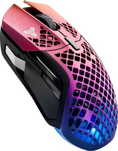 

SteelSeries - Aerox 5 Wireless Destiny 2: Lightfall Edition Ultra Lightweight Honeycomb Water Resistant Programmable RGB Gaming Mouse - Cosmic Purple