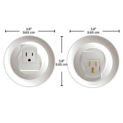 Sanus In-Wall Cable Concealer Power Grommet Kit for Mounted TVs - White BUY IN AUSTRALIA