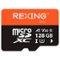 Rexing - 128GB MicroSDXC UHS-3 Full HD Video High Speed Transfer Monitoring SD Memory Card with Adapter-Front_Standard