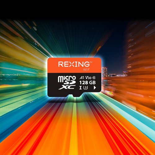 Rexing 128GB MicroSDXC UHS-3 Full HD Video High Speed Transfer Monitoring SD Memory Card with Adapter GLOBAL SHIPPING