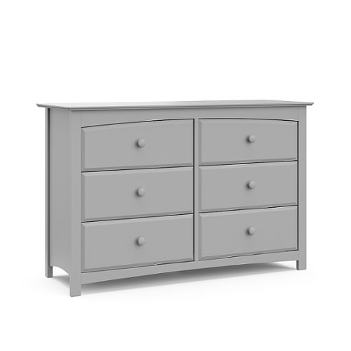 

Storkcraft - Kenton 6-Drawer Double Dresser - Pebble Gray