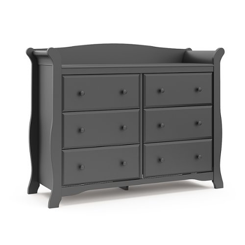 

Storkcraft - Avalon 6-Drawer Double Dresser - Gray