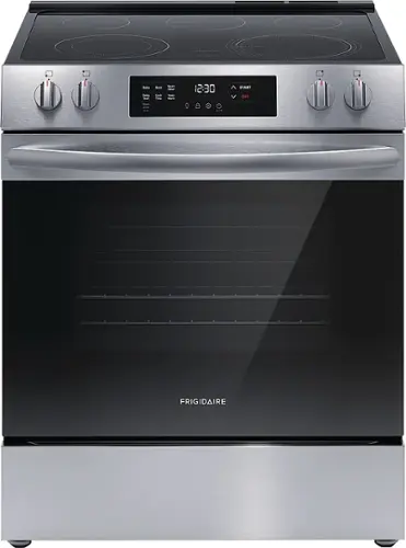 Front. Frigidaire - 5.3 Cu. Ft. Freestanding Electric Range - Stainless Steel.