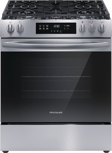 Frigidaire - 5.1 Cu. Ft Freestanding Gas Range with Quick Boil - Stainless Steel