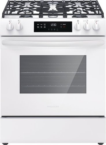 Frigidaire - 5.1 Cu. Ft Freestanding Gas Range with Quick Boil - White