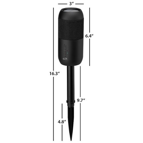 iLive Portable Wireless Waterproof Speakers with Removable Stakes (Pair) - Black WORLDWIDE DELIVERY