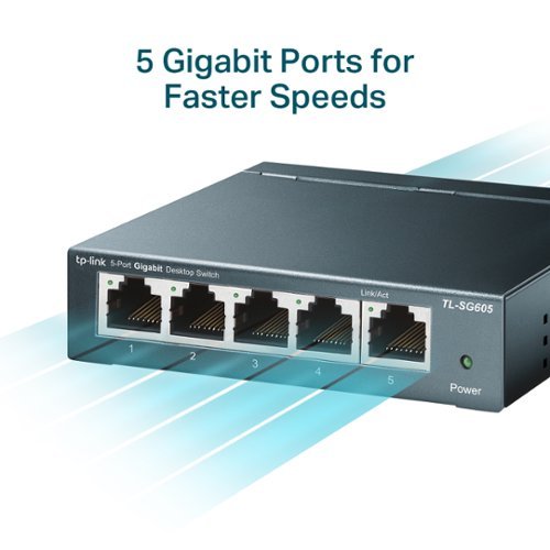 TP-Link 5-Port 10/100/1000 Mbps Unmanaged Switch - Black GLOBAL SHIPPING