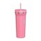 Takeya - 32-oz. Straw Tumbler - Pink Mimosa-Angle_Standard